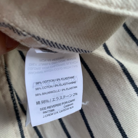 Madwell Cream/Black Canvas Buttoned shorts 26 - Picture 4 of 9